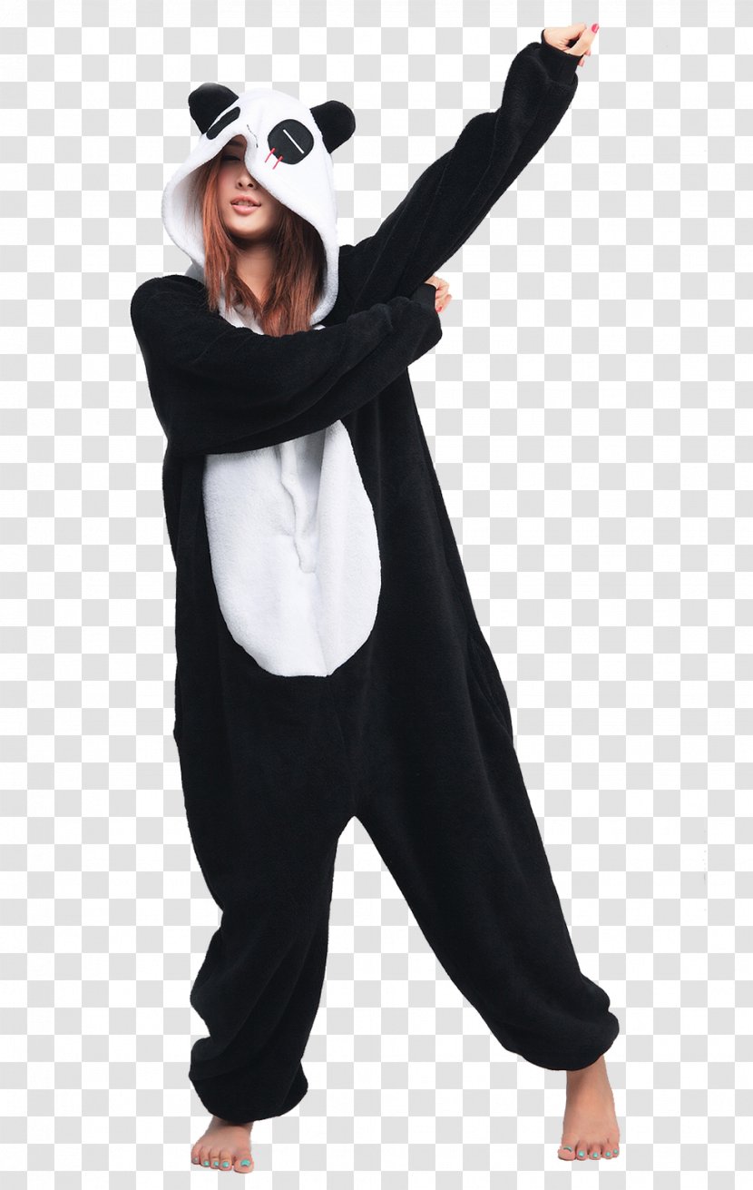 Bear Giant Panda Slipper Pajamas Kigurumi Transparent PNG