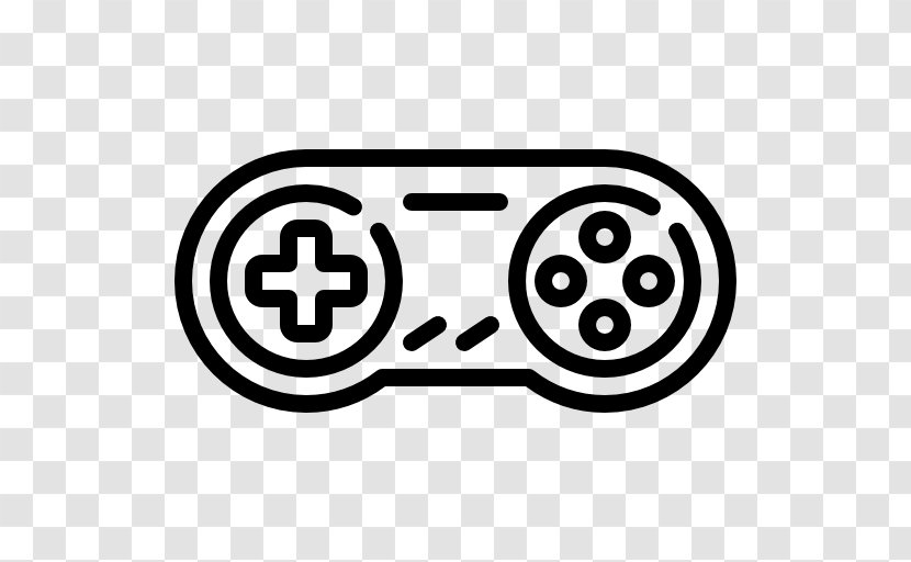 Joystick Game Controllers Video Black & White Gamepad - Text Transparent PNG