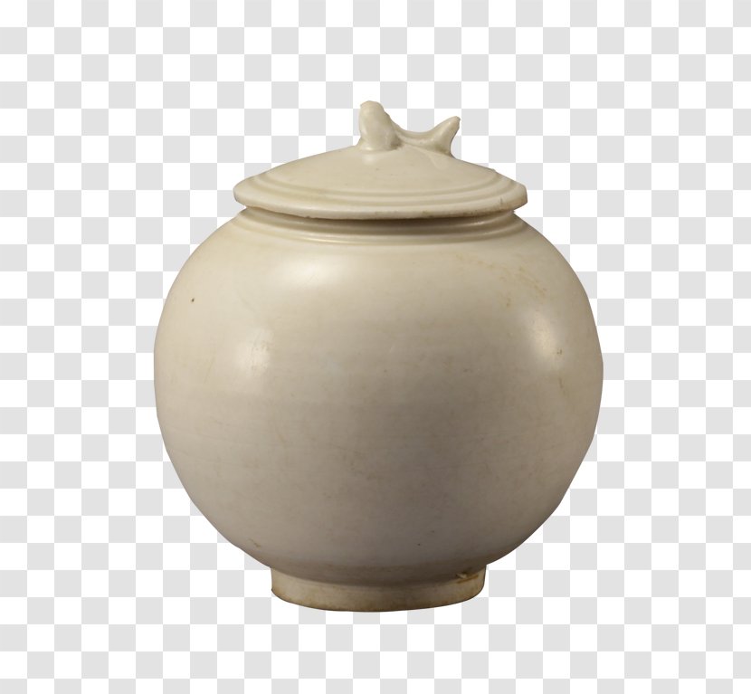 Ding Ware Song Dynasty Jin Ceramic - Kettle - White Jar Transparent PNG