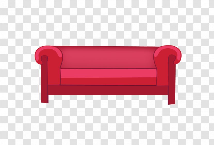 Couch Chair Euclidean Vector - Living Room - Red Sofa Transparent PNG