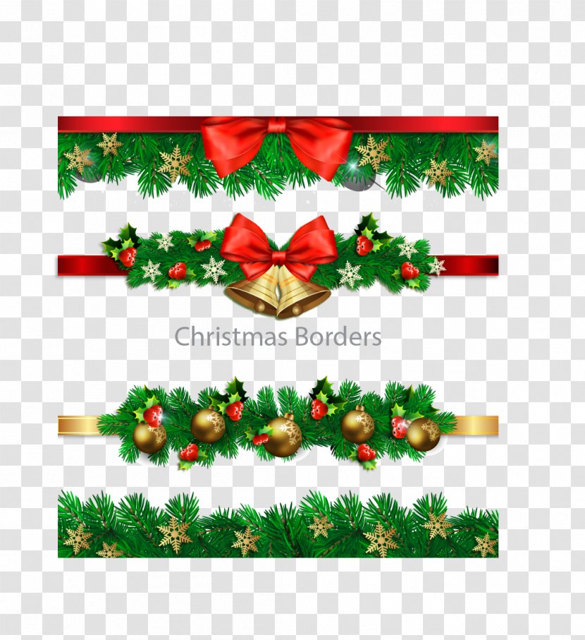 Christmas Decoration Tree - Four Border Transparent PNG