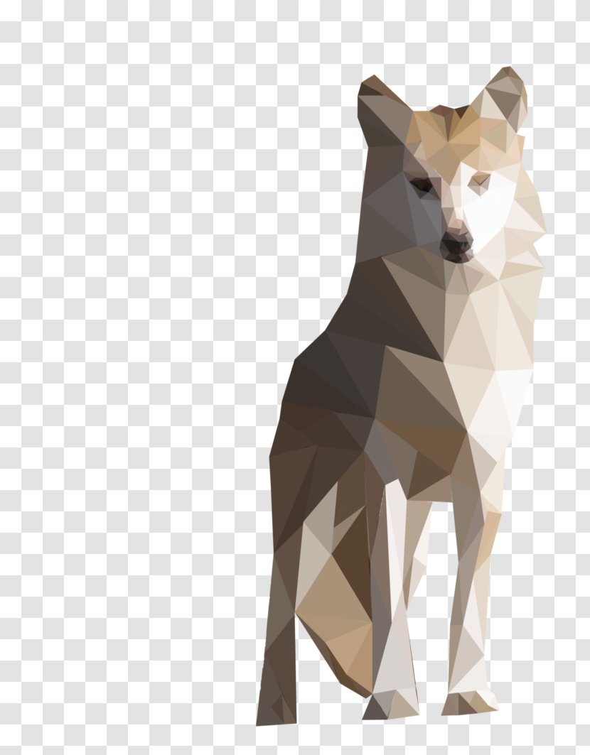 Gray Wolf Low Poly Dog Breed Art Illustration - Painting Transparent PNG