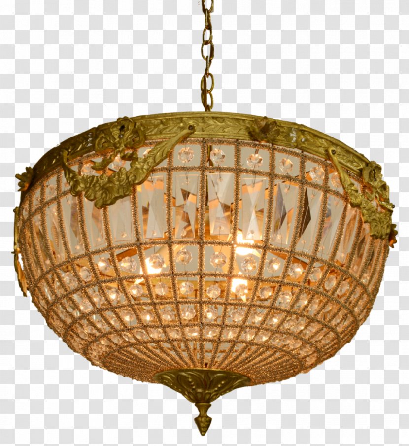 Chandelier Ceiling Light Fixture - Wrought Iron Transparent PNG