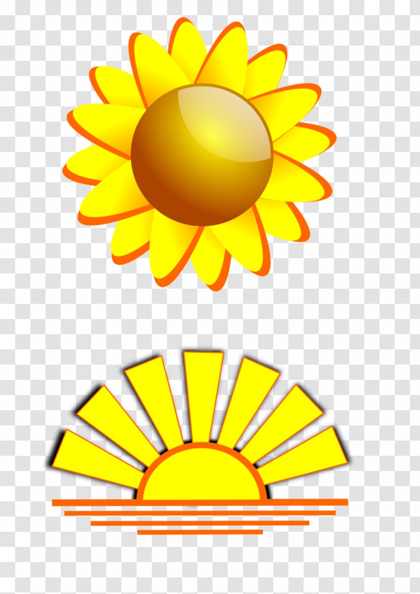 Sunset Clip Art - Artwork - Smiling Sun Transparent PNG