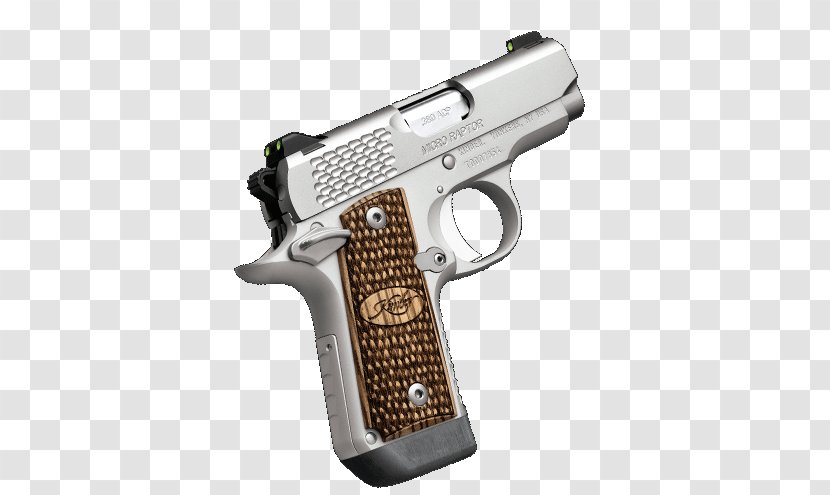 Kimber Manufacturing .380 ACP Micro Pistol Firearm - Stainless Steel Word Transparent PNG