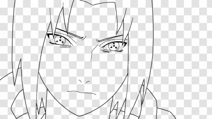 Itachi Uchiha Sasuke Line Art Clan Sketch - Frame - Drawing Transparent PNG