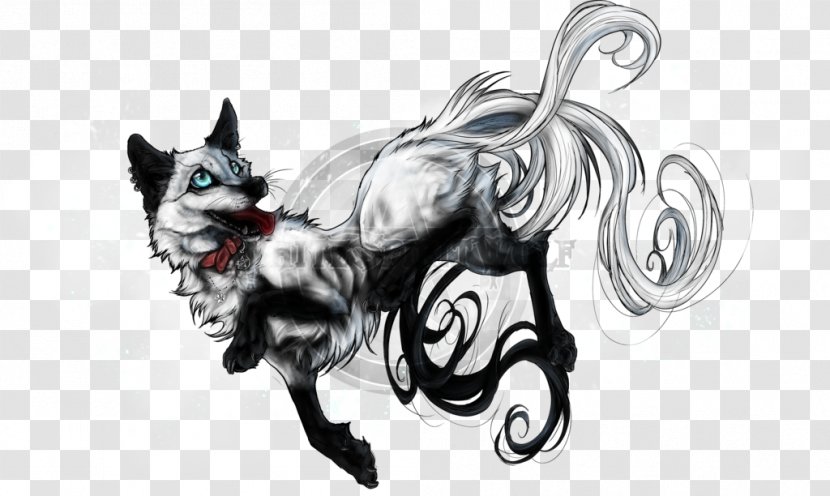 Cat Dog Drawing Paw - Mammal - Wolf Spirit Transparent PNG