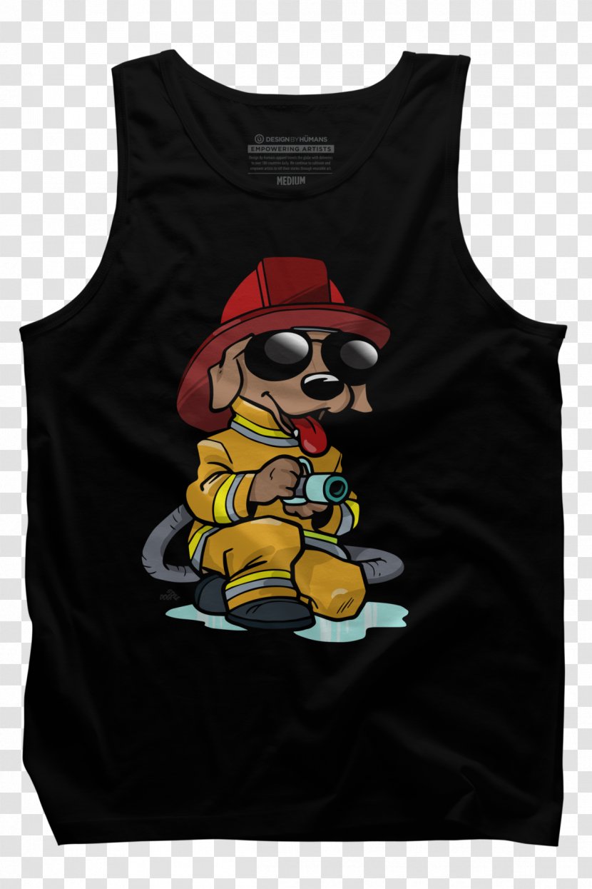 T-shirt Hoodie Sleeve Firefighter - Sleeveless Shirt Transparent PNG