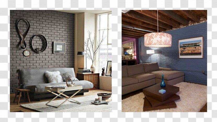 Stone Wall Brick Decal Interior Design Services - Couch Transparent PNG