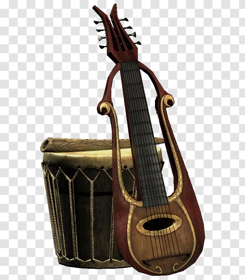 Guitar Cartoon - Musical Instrument - Folk Transparent PNG
