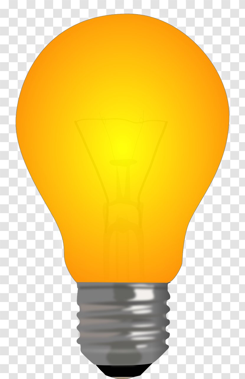 Incandescent Light Bulb Lamp Clip Art - Candle Transparent PNG