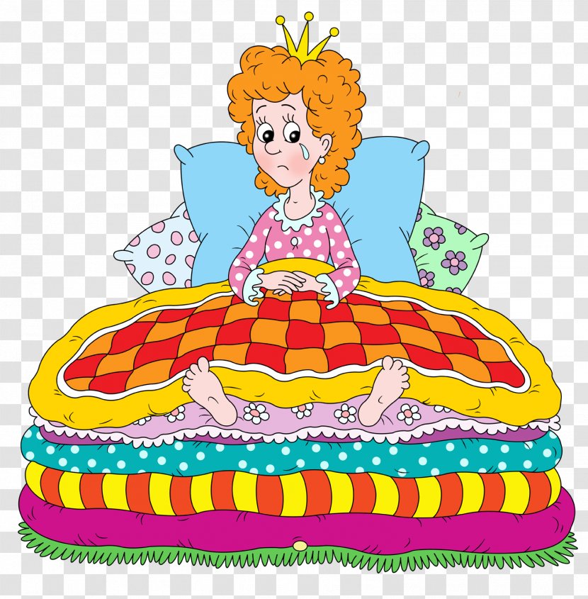 The Princess And Pea Clip Art - Fairy Tale Transparent PNG