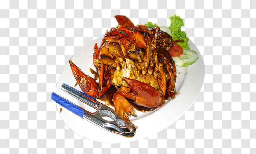 Black Pepper Crab Bogor Food KEPITING DANDITO - Dish Transparent PNG