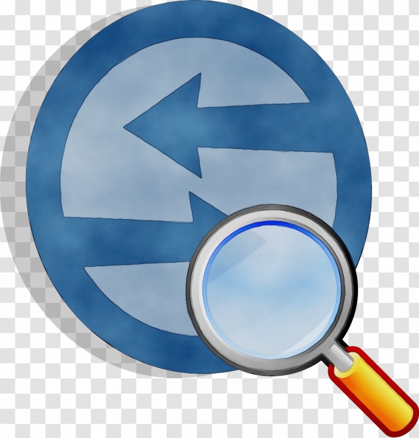 Magnifying Glass - Watercolor - Plate Transparent PNG