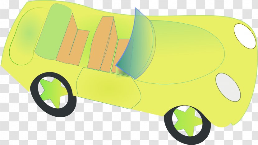 Cartoon Line Art Clip - Car - Lemon Transparent PNG