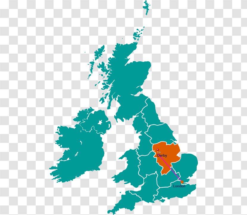 Warrington British Isles Vector Map Blank Transparent PNG