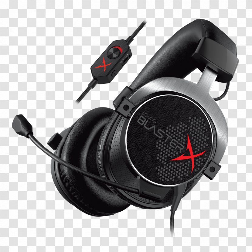 Creative Sound BlasterX H5 Headphones Cards & Audio Adapters Labs Blasterx H3 Gaming Headset Transparent PNG