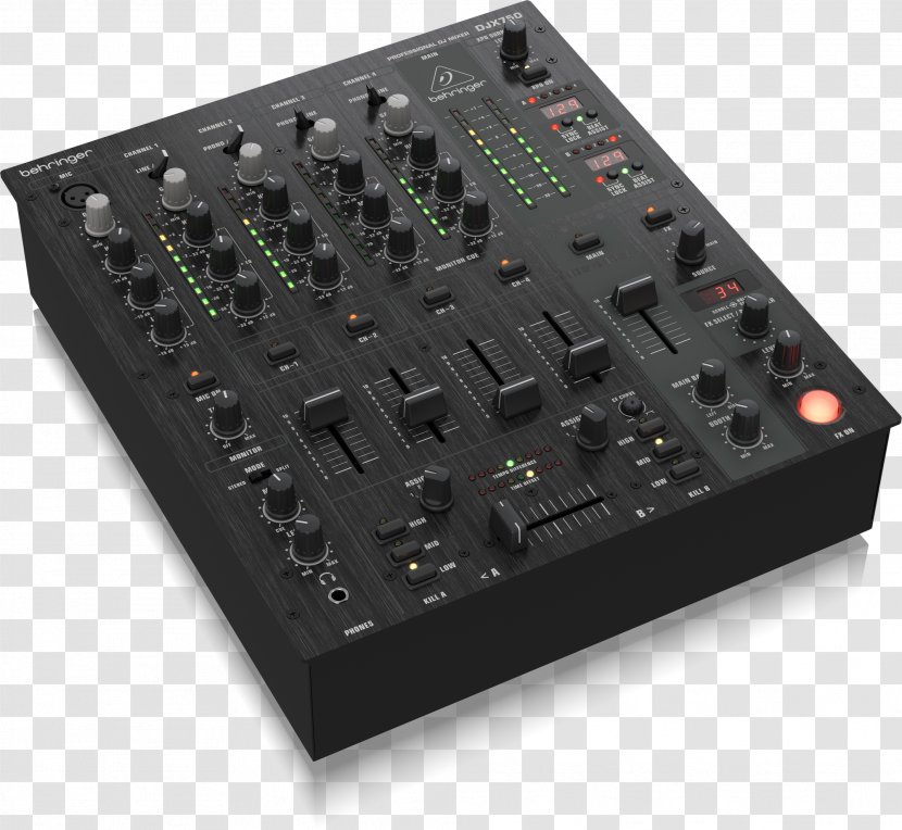 Audio Mixers BEHRINGER PRO MIXER DJX750 Sound Disc Jockey DJ Mixer - Frame - Musical Instruments Transparent PNG