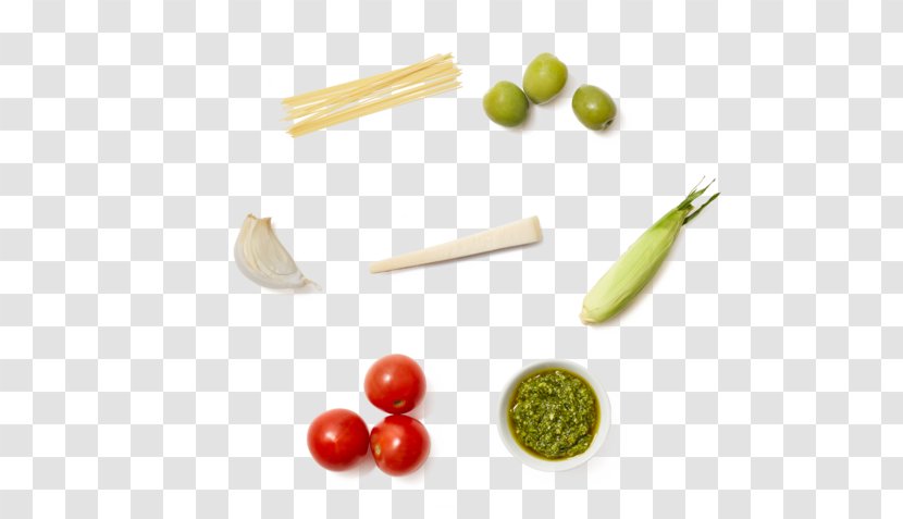 Pesto Vegetable Basil Food Spaghetti - Natural Foods - Tomato Garnish Transparent PNG