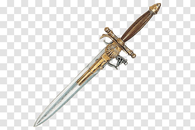 Middle Ages 18th Century Knife 14th Dagger - Cold Weapon Transparent PNG