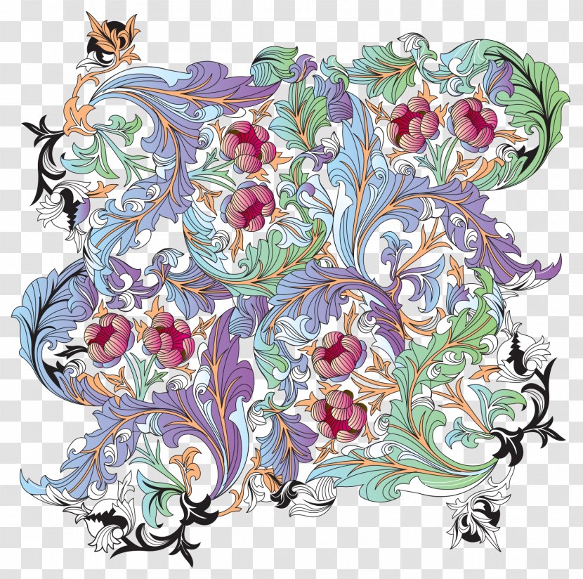 Ornament Pattern - Designer - Floral Totem Background Vector Transparent PNG