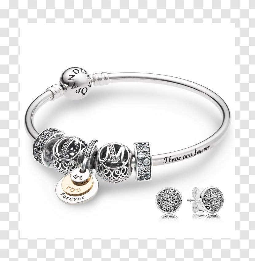 Earring Pandora Charm Bracelet Jewellery - Gold - Clearance Sale Transparent PNG