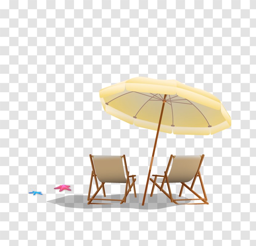 Umbrella Deckchair - Chair Transparent PNG