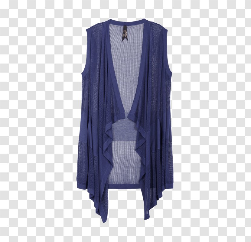 Cardigan Cobalt Blue Sleeve - Outerwear - Office Wear Transparent PNG