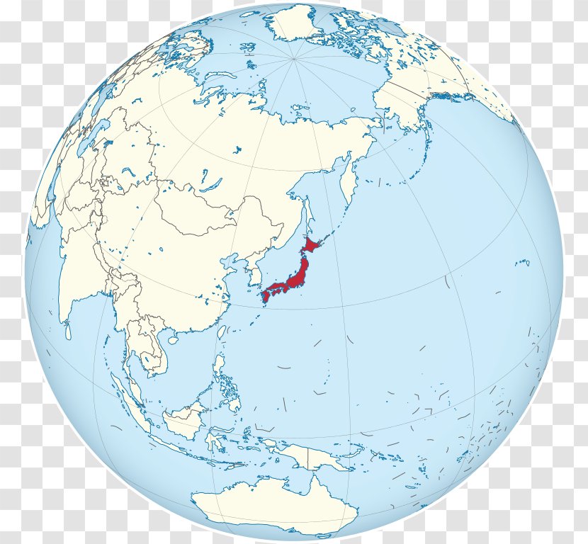 Globe Japan World Map - Planet Transparent PNG
