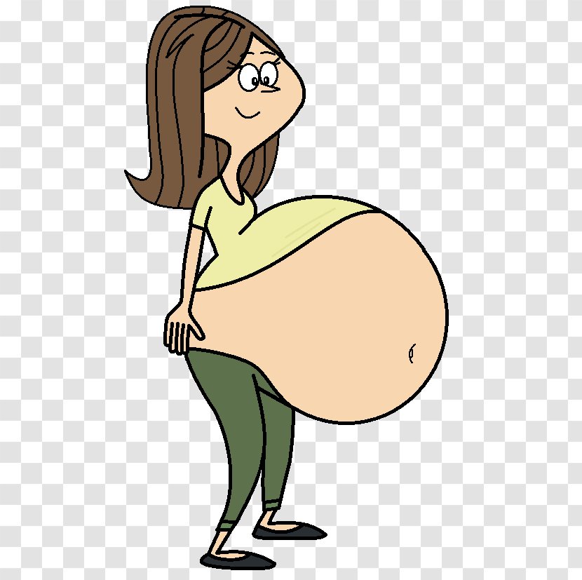 Cartoon Pregnancy Woman Clip Art - Flower Transparent PNG