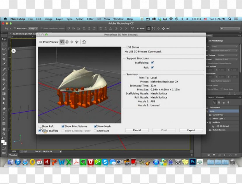 3D Printing Computer Program Adobe Photoshop Printer Graphics - Software - Designer Tools Transparent PNG