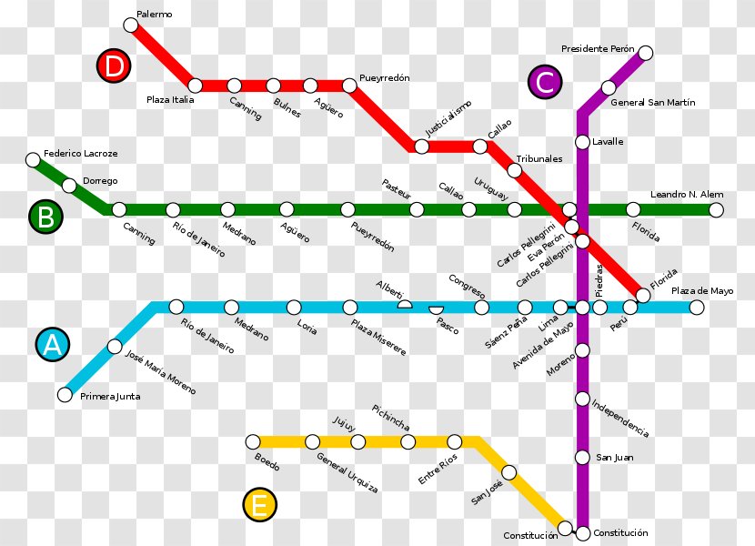 Buenos Aires Underground Line B Rapid Transit 9 De Julio Map Transparent PNG
