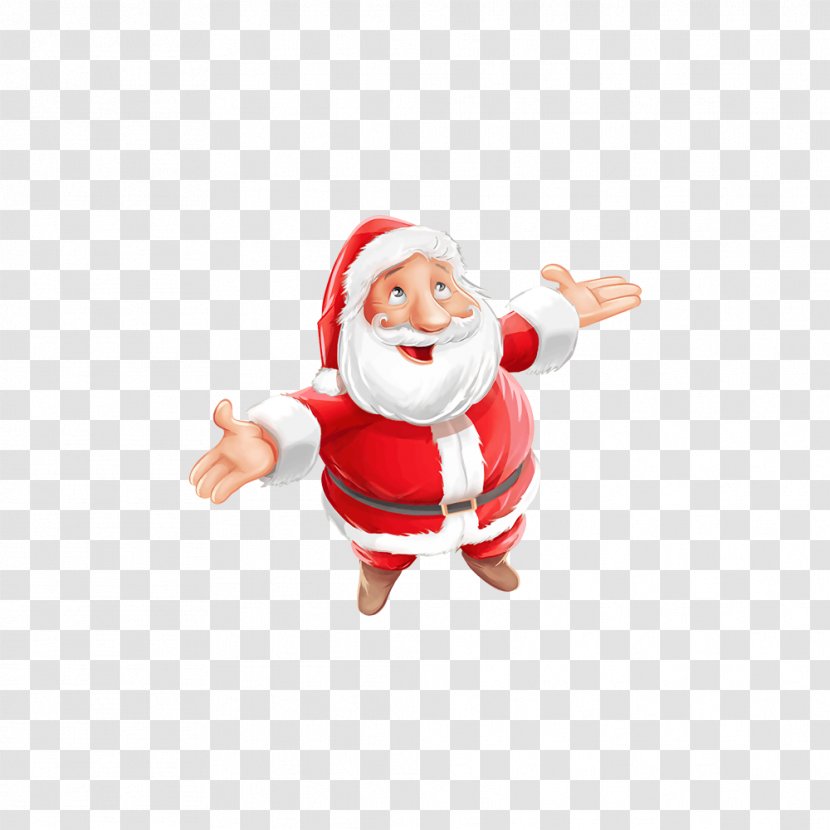 Santa Claus Christmas Day Image Illustration Photograph - Finger - Underwear Cartoon Transparent PNG