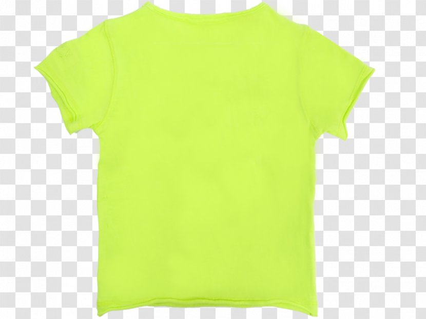 T-shirt Sleeve Neckline Top - Yellow Transparent PNG