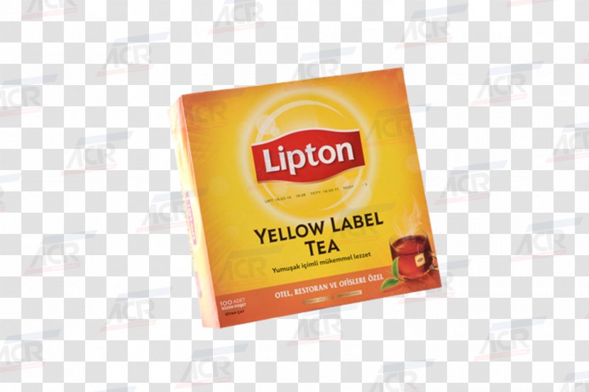 Black Tea Lipton Yellow Brand - Bag Transparent PNG