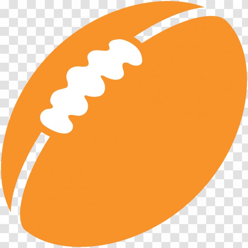 Rugby Ball Football Emoji - Post It Transparent PNG