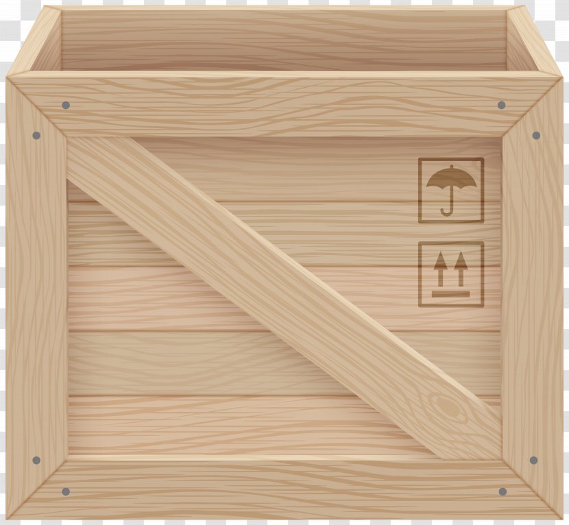Wood Box Crate Clip Art - Rectangle - WOOD BOX Transparent PNG