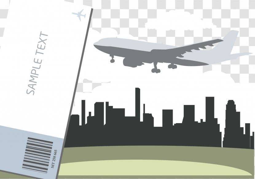 Airplane Flight Aircraft Skyline - Silhouette Transparent PNG