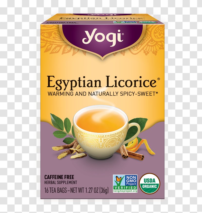 Yogi Tea Egyptian Cuisine Herbal Liquorice - Bag - Licorice Root Transparent PNG