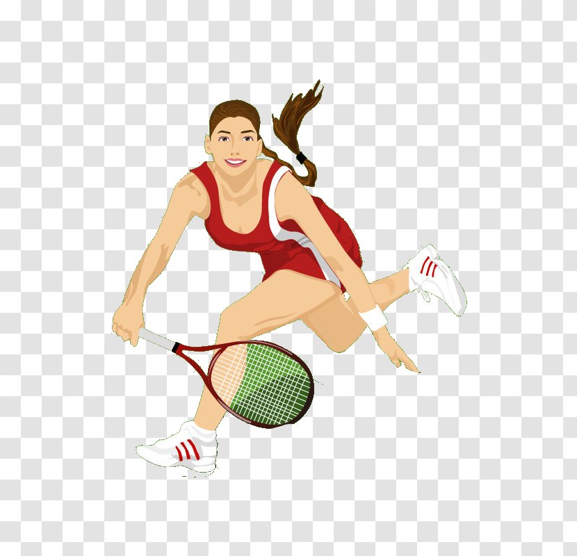 Tennis Player Sport - Heart - A Transparent PNG