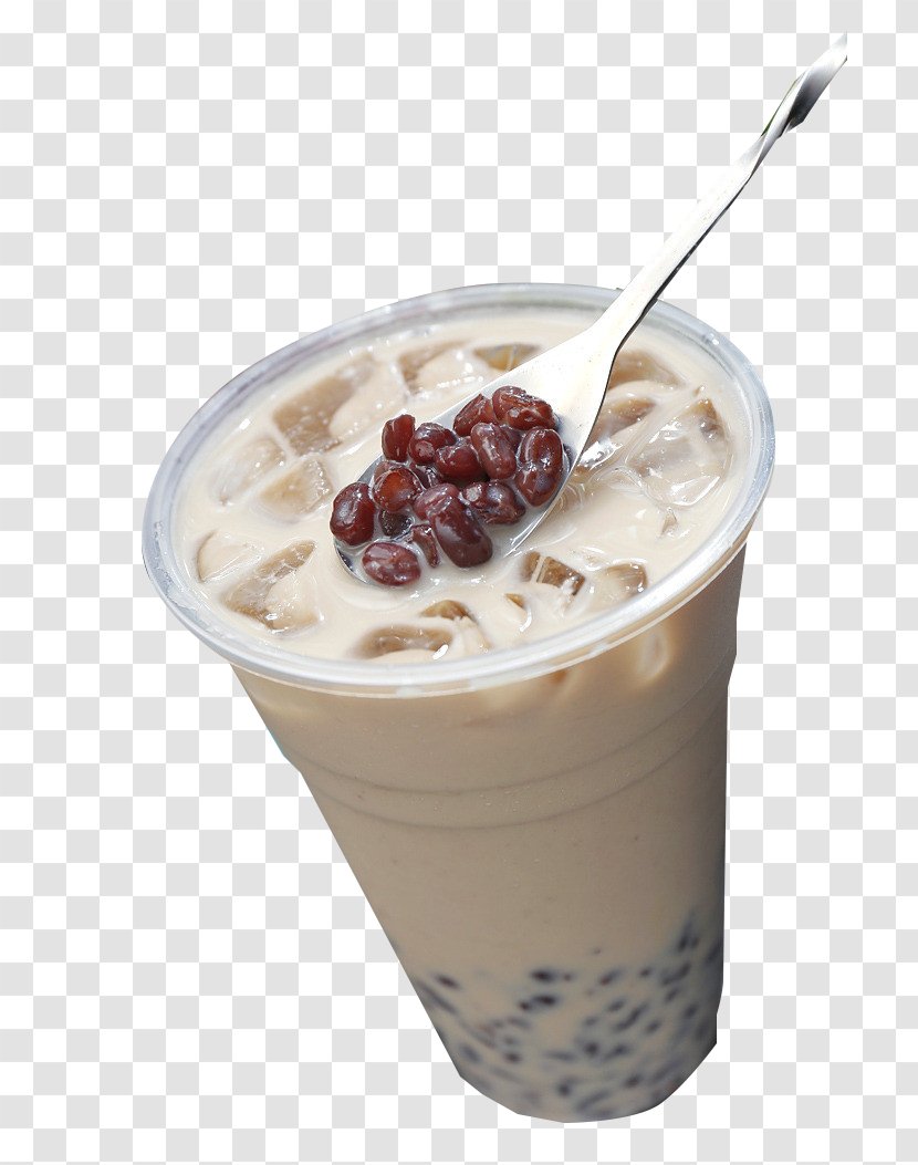 Milk Tea Coffee Drink - Red Bean Transparent PNG