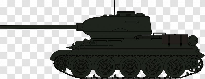 Tank T-34-85 Military Clip Art - Public Domain - People Transparent PNG