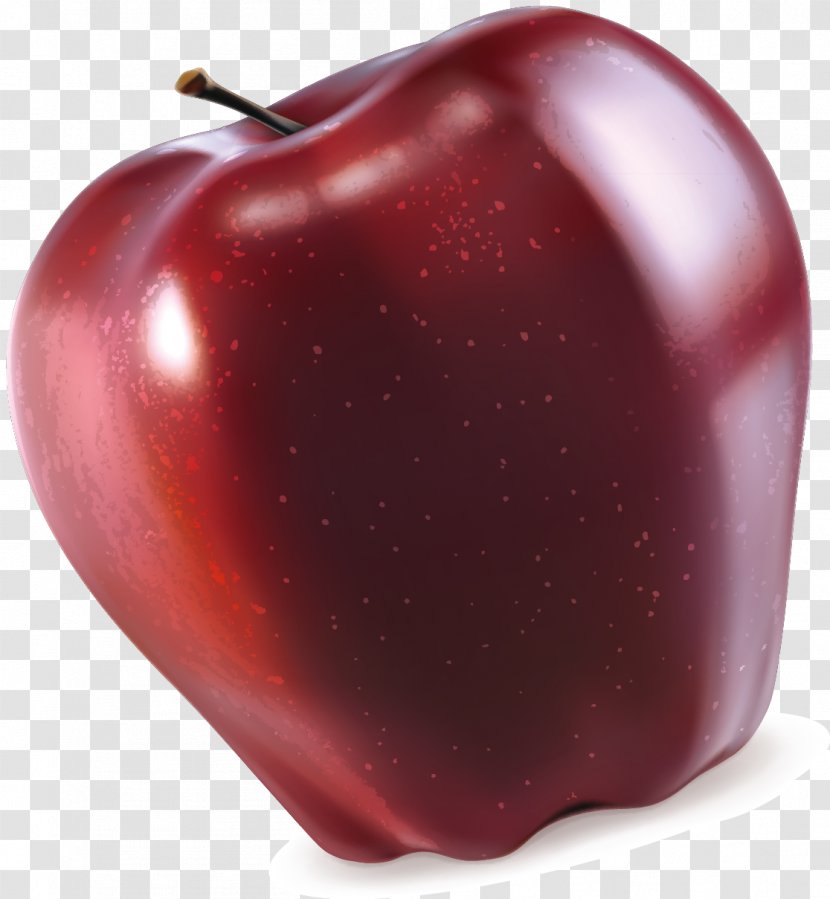 Red Euclidean Vector - Fruit - Apple Transparent PNG