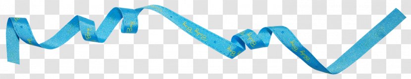 Gift Ribbon Download - Azure - Blue Picture Material Transparent PNG