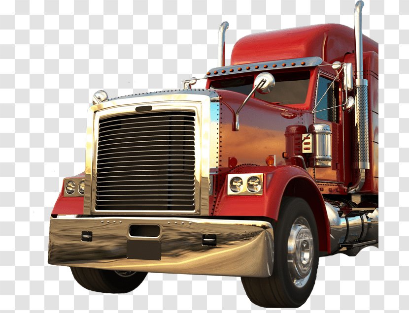 Car Semi-trailer Truck - Semitrailer - Freightliner Trucks Transparent PNG