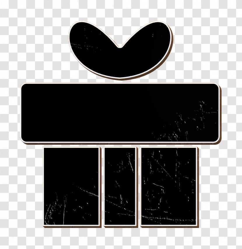 Christmas Icon Gift Giftbox - Blackandwhite Logo Transparent PNG