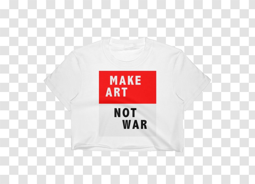 T-shirt Sleeve Outerwear Brand - Female - Make Love Not War Transparent PNG