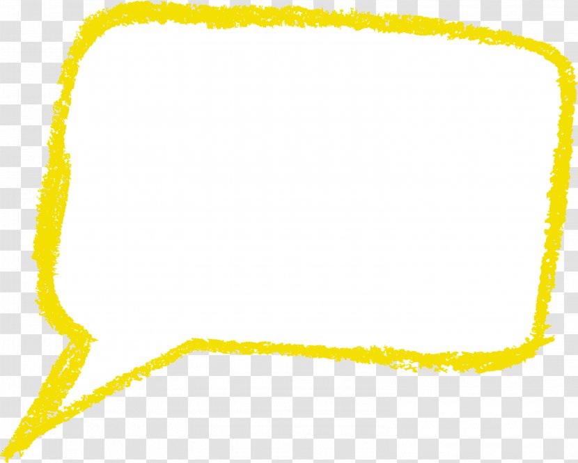 Speech Balloon Yellow Orange Bubble - Text Box Frame Transparent PNG