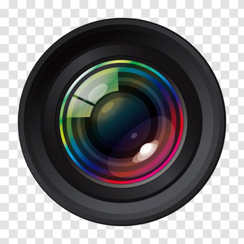 Camera Lens Aperture Vector Graphics - Optical Instrument - Lans Design Element Transparent PNG
