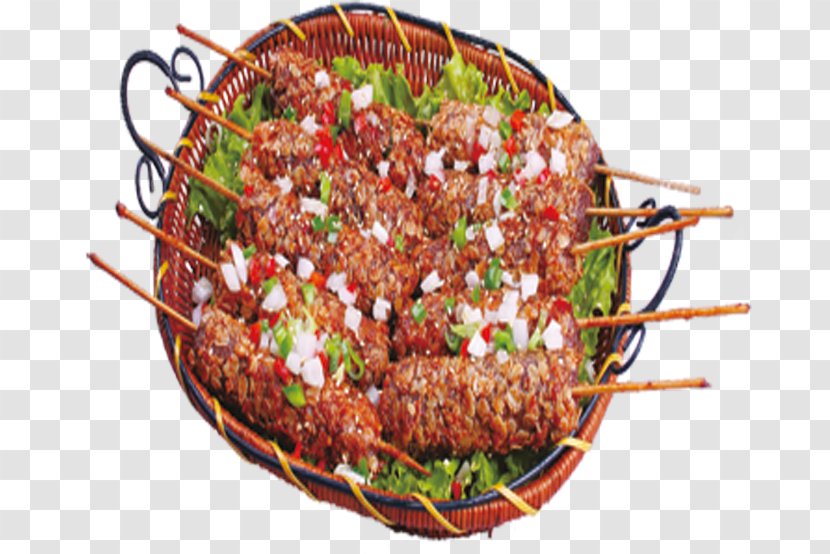 Kebab Shashlik Meatball Middle Eastern Cuisine Mett - Barbecue Transparent PNG